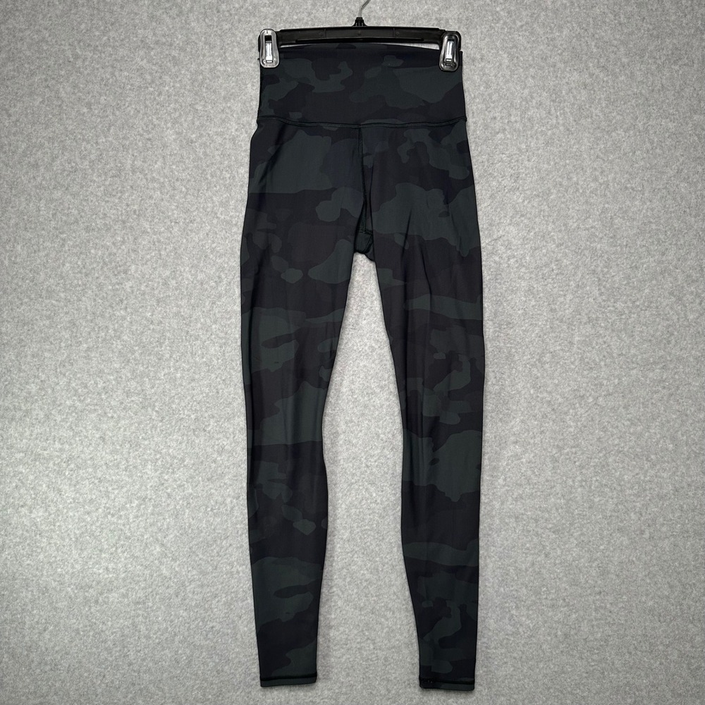 Alo Yoga High Waist Vapor‎ Camo Leggings Black Camouflage Womens XS W5705R